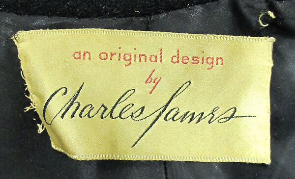 Coat, Charles James (American, born Great Britain, 1906–1978), wool, American