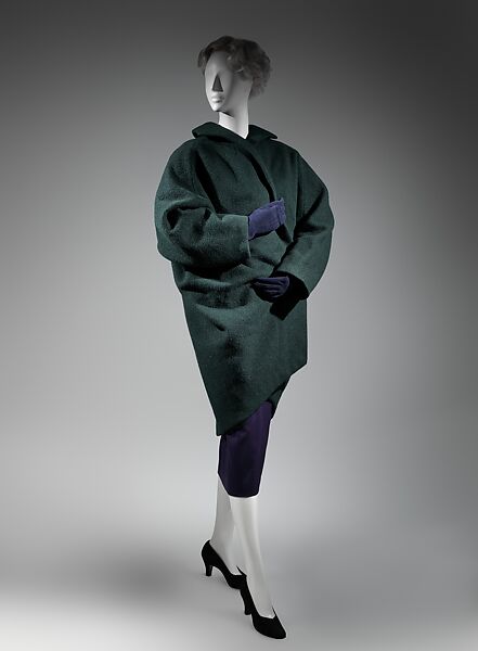 Coat, Charles James (American, born Great Britain, 1906–1978), wool, American 