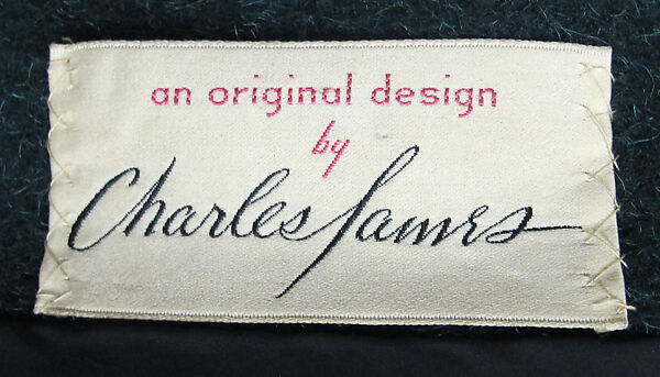 Coat, Charles James (American, born Great Britain, 1906–1978), wool, American
