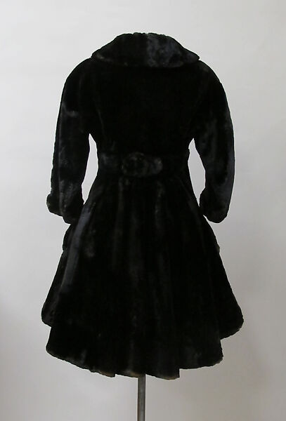 Coat, Charles James (American, born Great Britain, 1906–1978), fur (sealskin), American