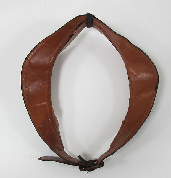 Belt, Charles James (American, born Great Britain, 1906–1978), silk, leather, American