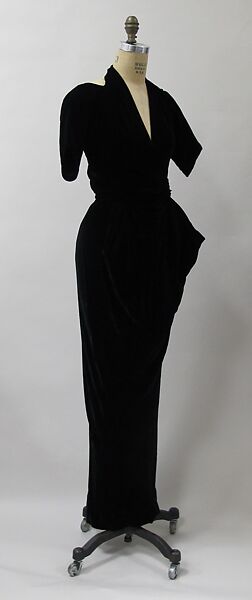 Evening dress, Charles James (American, born Great Britain, 1906–1978), silk and rayon, American