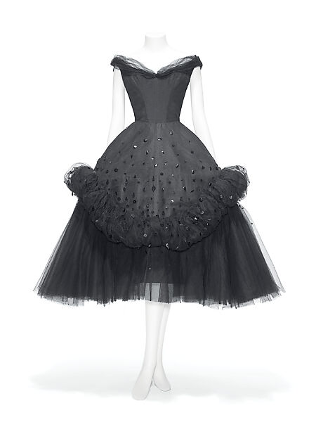 Evening dress, Charles James (American, born Great Britain, 1906–1978), silk, synthetic, American