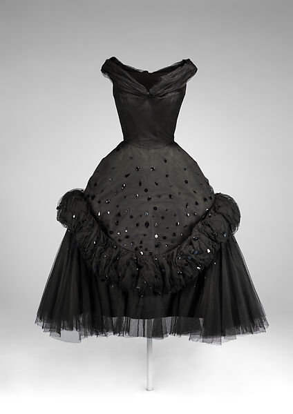 Evening dress, Charles James (American, born Great Britain, 1906–1978), silk, synthetic, American 