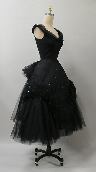 Evening dress, Charles James (American, born Great Britain, 1906–1978), silk, synthetic, American