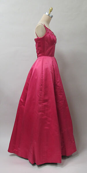 Evening dress, Charles James (American, born Great Britain, 1906–1978), silk, synthetic, American