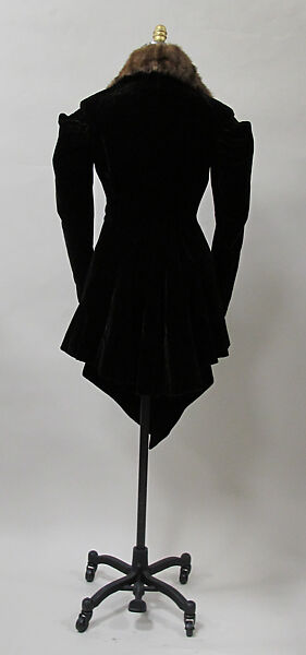 Coat, Charles James (American, born Great Britain, 1906–1978), silk, fur, American