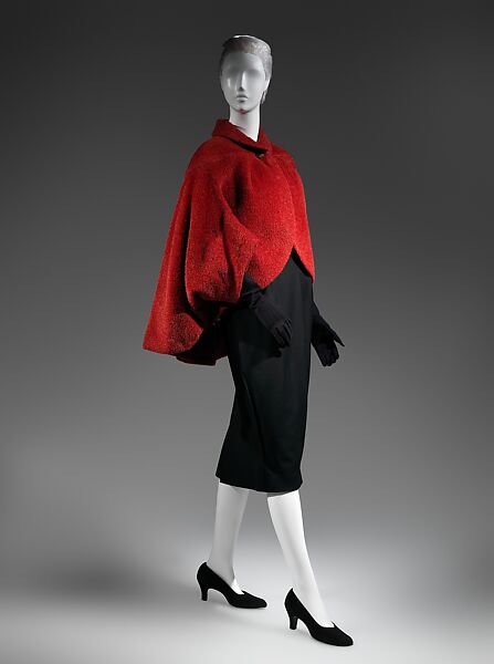 Coat, Charles James (American, born Great Britain, 1906–1978), wool, American