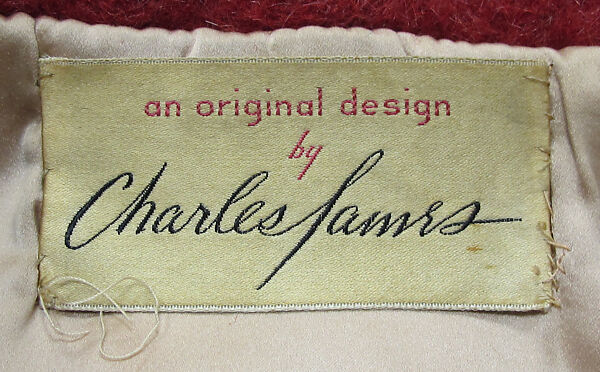 Coat, Charles James (American, born Great Britain, 1906–1978), wool, American