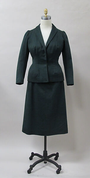 Suit, Charles James (American, born Great Britain, 1906–1978), wool, American