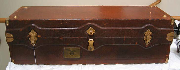 Trunk, Pierre Yantorny (Italian, 1874–1936), wood, silk, French