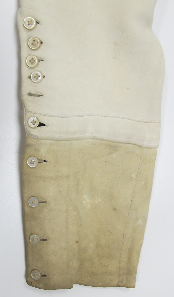 Breeches, leather, shell, bone, French
