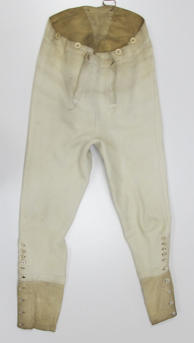 Breeches, leather, shell, bone, French 