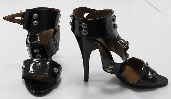 Sandals, Vivienne Westwood (British, 1941–2022), leather, metal, British 