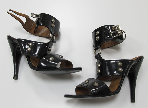 Sandals, Vivienne Westwood (British, 1941–2022), leather, metal, British