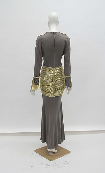 Gown, Mugler (French, founded 1974), wool, synthetic, metal, French