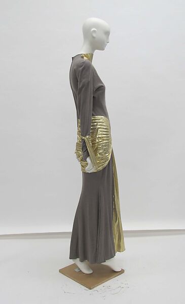 Gown, Mugler (French, founded 1974), wool, synthetic, metal, French