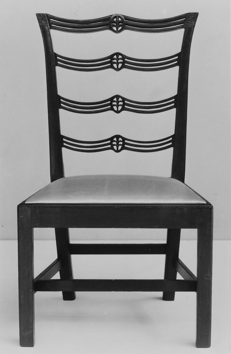 Side Chair, Mahogany, yellow pine, white pine, American 