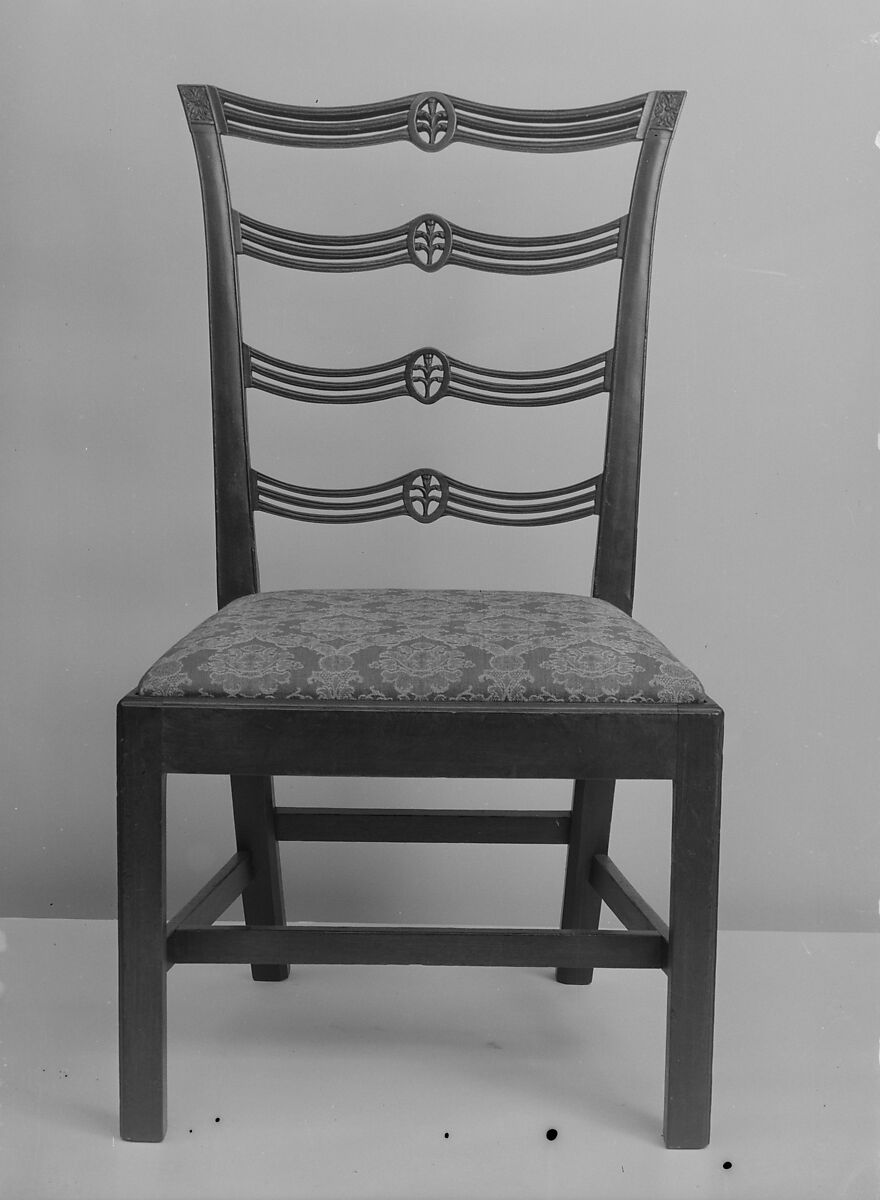 Side Chair, Mahogany, yellow pine, white pine, American 