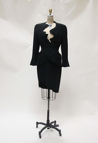 Suit, Mugler (French, founded 1974), wool, polyester, metal, French 
