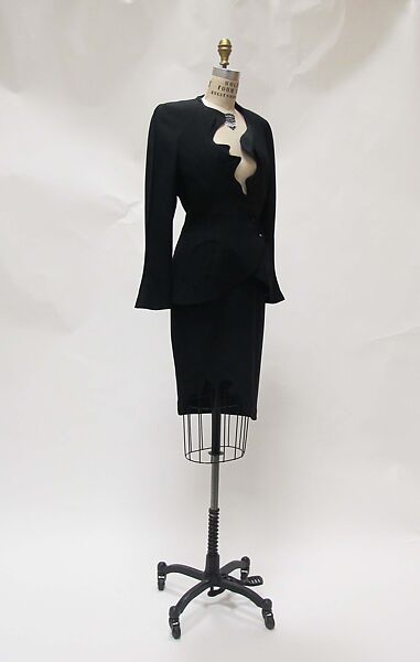 Suit, Mugler (French, founded 1974), wool, polyester, metal, French