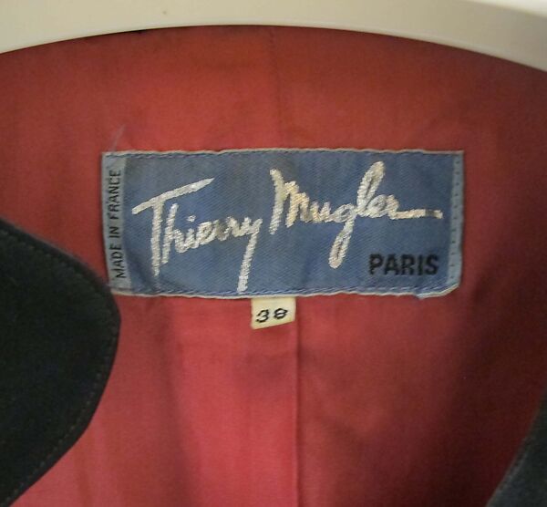 Suit, Mugler (French, founded 1974), wool, polyester, metal, French