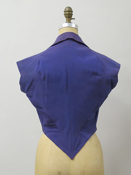 Waistcoat, Charles James (American, born Great Britain, 1906–1978), silk, American