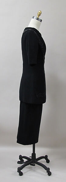 Ensemble, Charles James (American, born Great Britain, 1906–1978), wool, silk, American