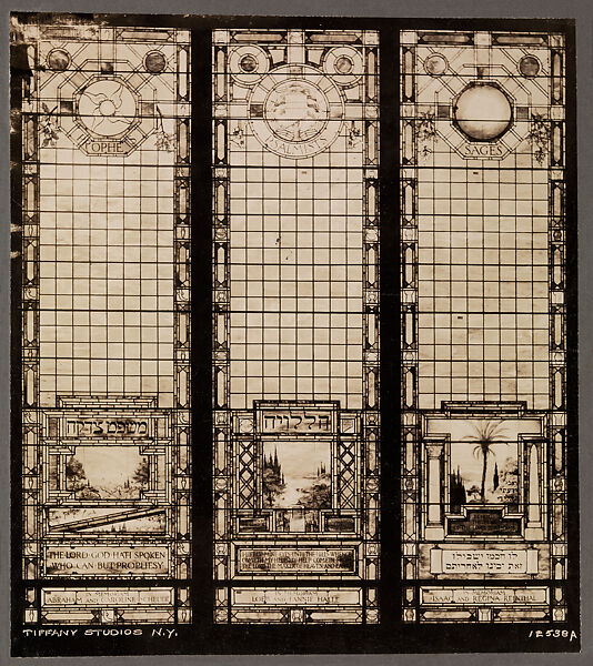 Photograph of a window, Louis C. Tiffany (American, New York 1848–1933 New York), Photograph mounted on board, American 
