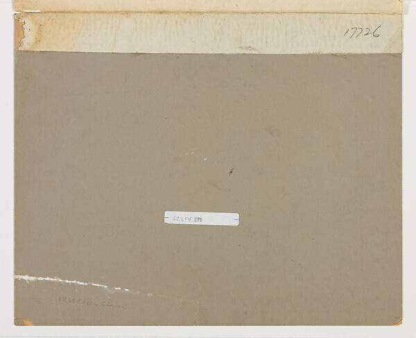 Design for a Bronze Tablet for Mr. W.Y. Soper, Ottaway, Canada, Louis C. Tiffany (American, New York 1848–1933 New York), Transparent and opaque watercolor and graphite on mat board, American