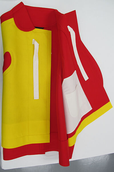 Dress, Comme des Garçons (Japanese, founded 1969), polyester, cotton, Japanese