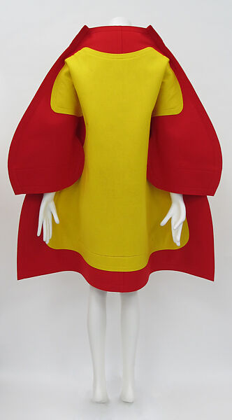 Dress, Comme des Garçons (Japanese, founded 1969), polyester, cotton, Japanese