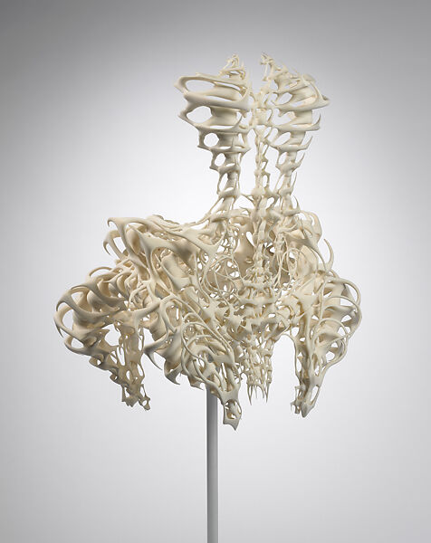 Ensemble, Iris van Herpen (Dutch, founded 2007), (a, b) plastic (polyamide); (c, d) leather, plastic (acrylic), Dutch