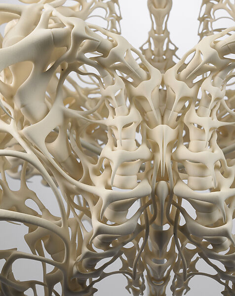 Ensemble, Iris van Herpen (Dutch, founded 2007), (a, b) plastic (polyamide); (c, d) leather, plastic (acrylic), Dutch