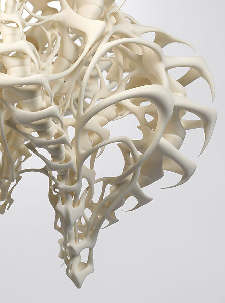 Ensemble, Iris van Herpen (Dutch, founded 2007), (a, b) plastic (polyamide); (c, d) leather, plastic (acrylic), Dutch