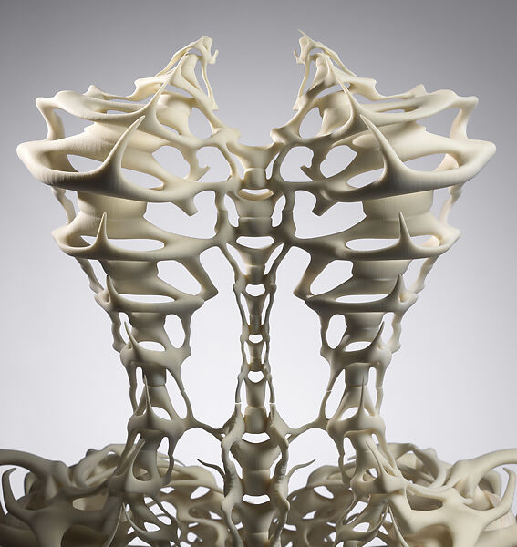 Ensemble, Iris van Herpen (Dutch, founded 2007), (a, b) plastic (polyamide); (c, d) leather, plastic (acrylic), Dutch