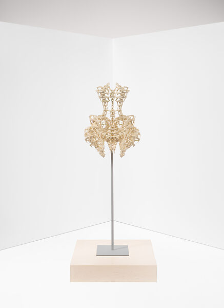 Ensemble, Iris van Herpen (Dutch, founded 2007), (a, b) plastic (polyamide); (c, d) leather, plastic (acrylic), Dutch