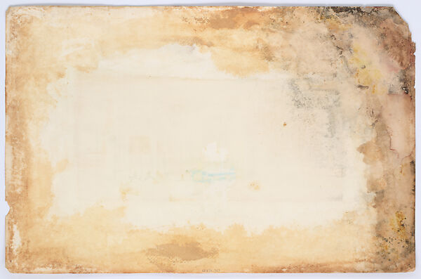 Design for reception hall, Louis C. Tiffany (American, New York 1848–1933 New York), Graphite, watercolor, and ink on paper, American