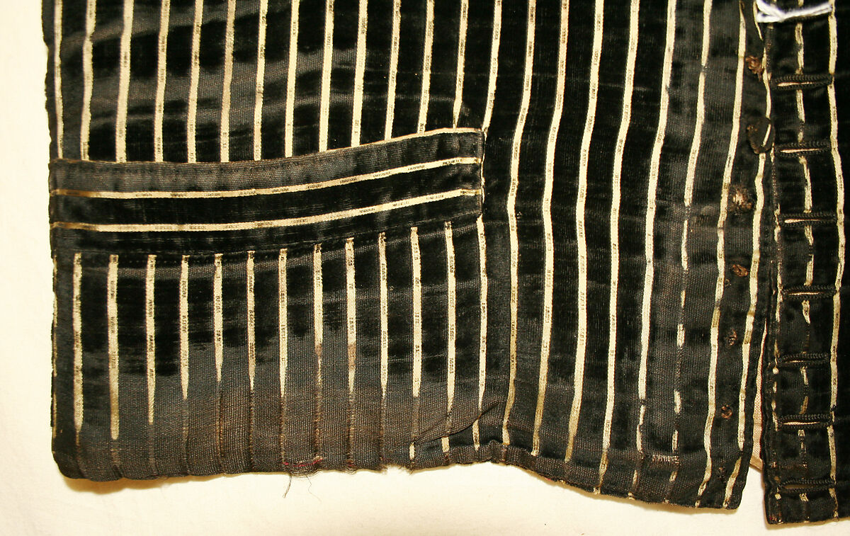 Vest, Silk, linen, American