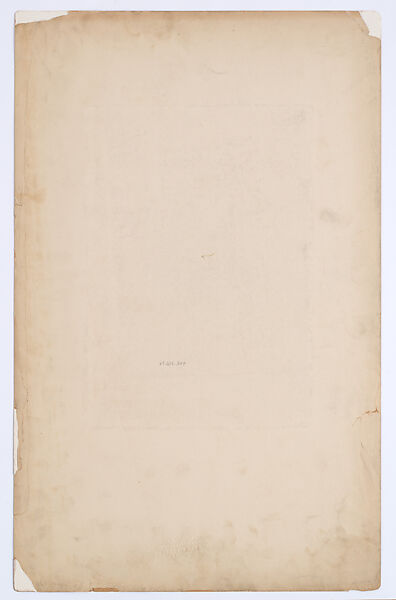 Design for hanging wall-mounted lantern, Louis C. Tiffany (American, New York 1848–1933 New York), Graphite and colored pencil on tissue paper mounted on heavy paper, American