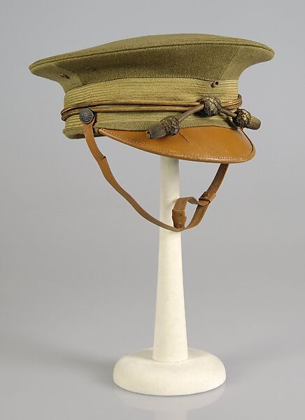 Military cap, George T. Keen Inc. (American), Wool, leather, metallic, American 