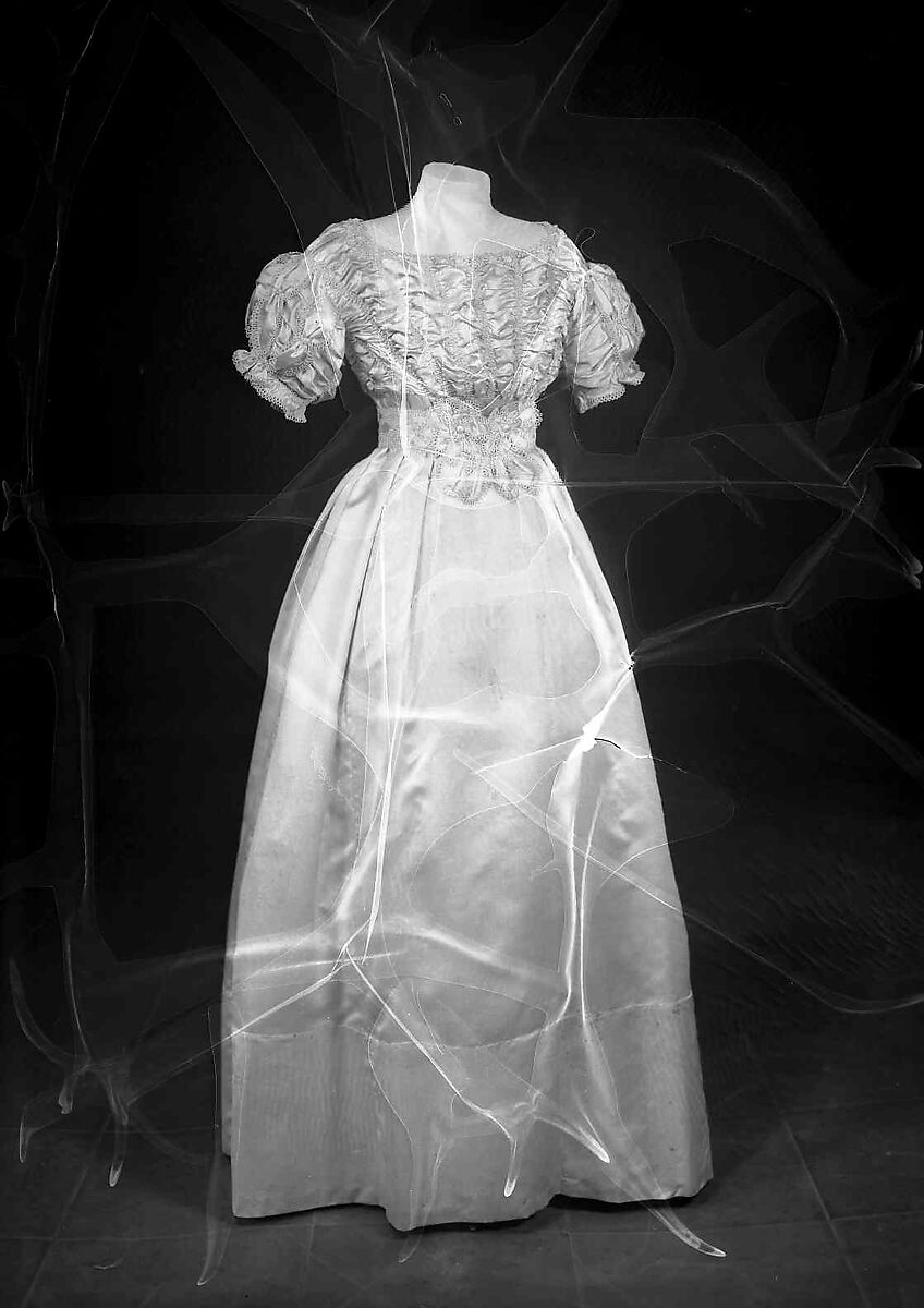 Wedding dress, Silk, American