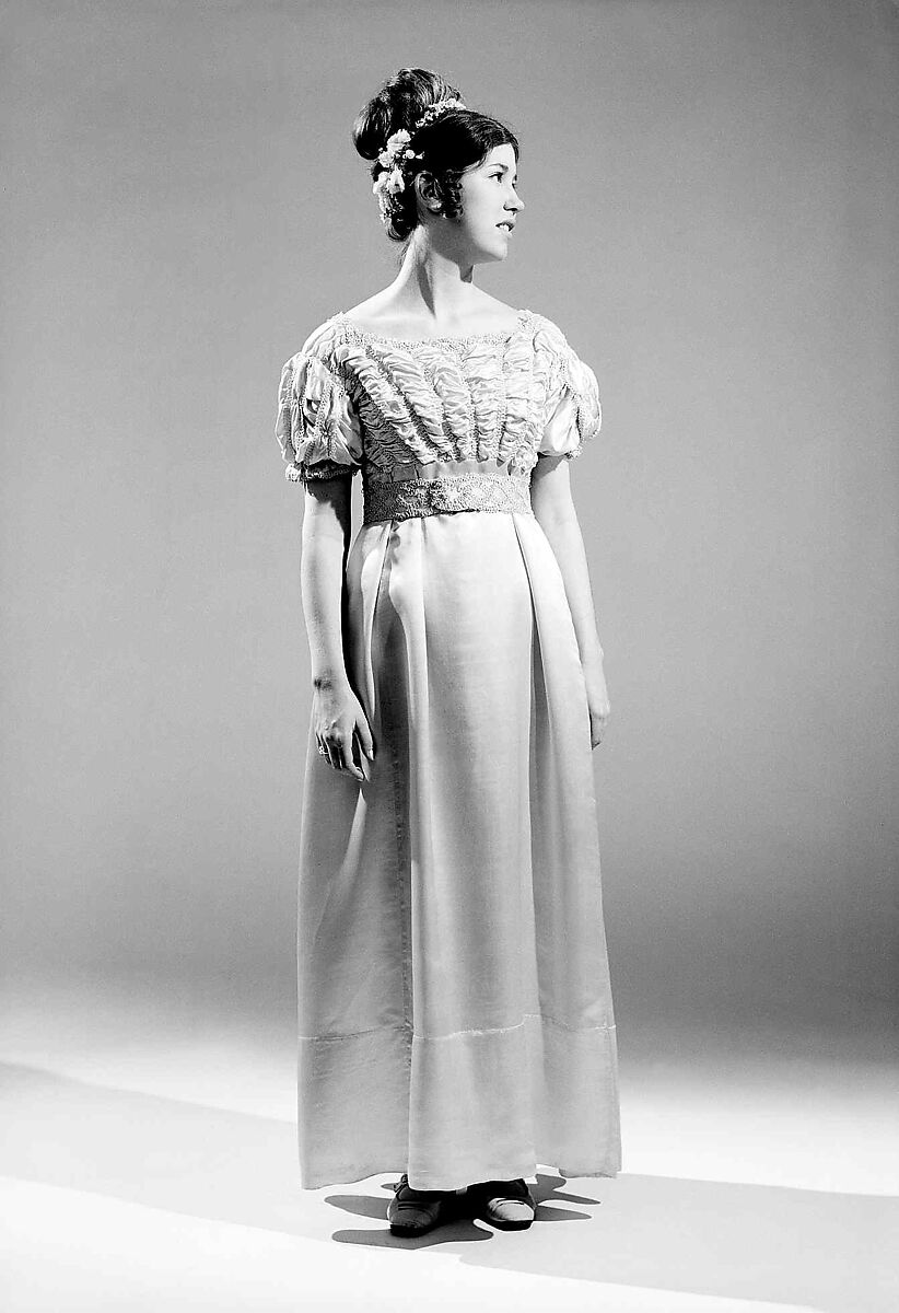 Wedding dress, Silk, American
