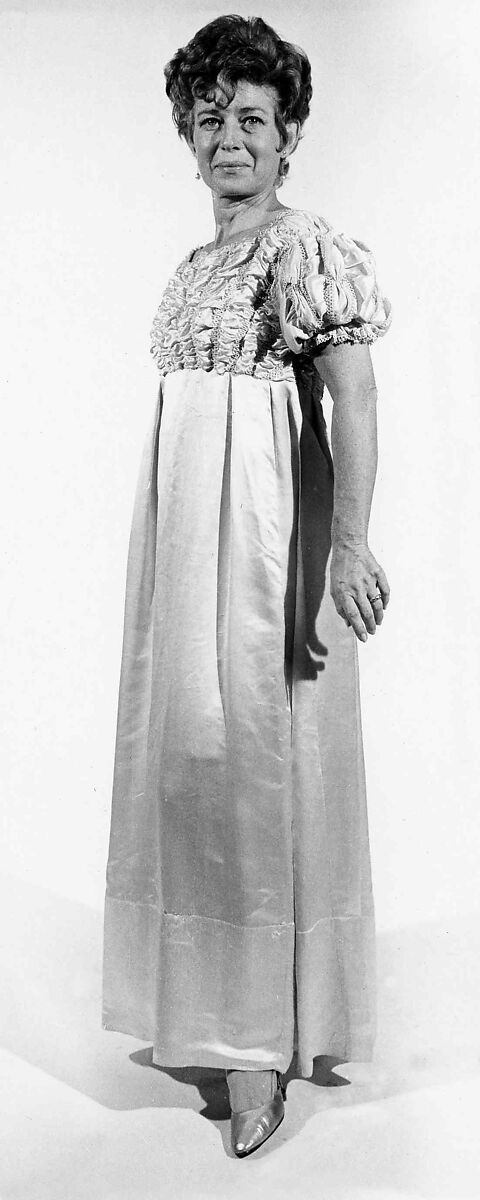 Wedding dress, Silk, American