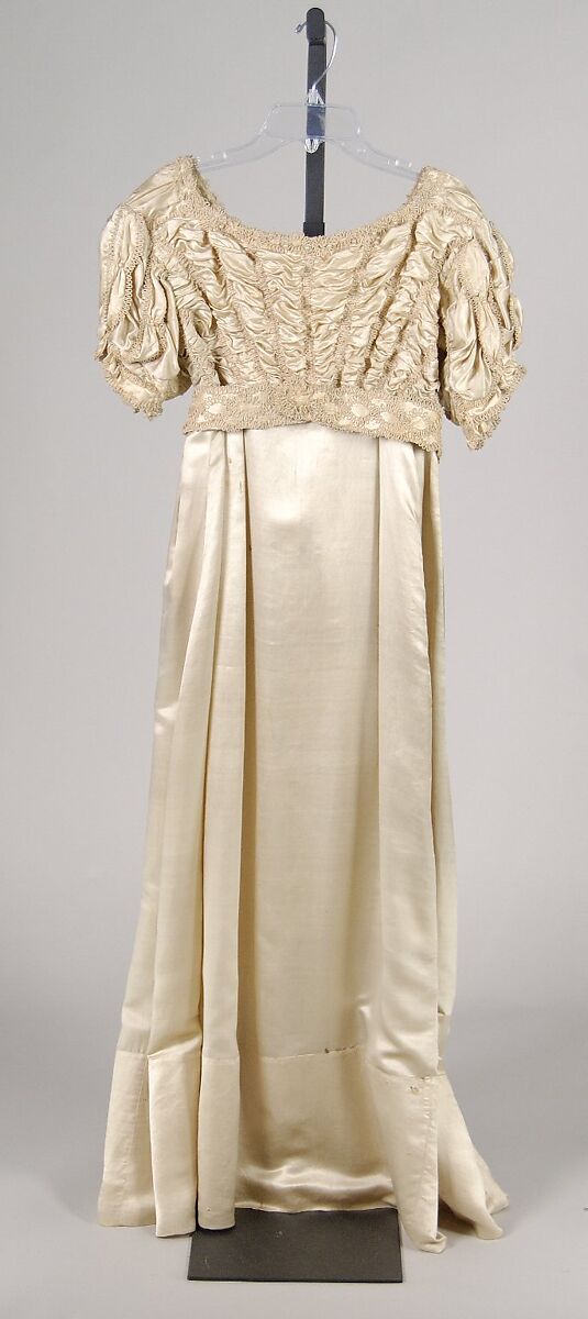 Wedding dress, Silk, American 