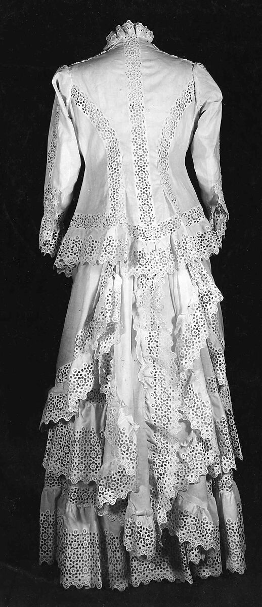 Morning dress, Cotton, French