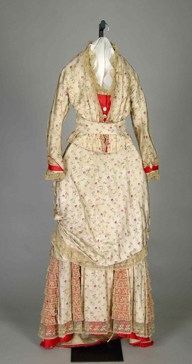 Afternoon dress, Catherine Donovan (American (born Ireland), 1826 (?)–1906), Silk, American 