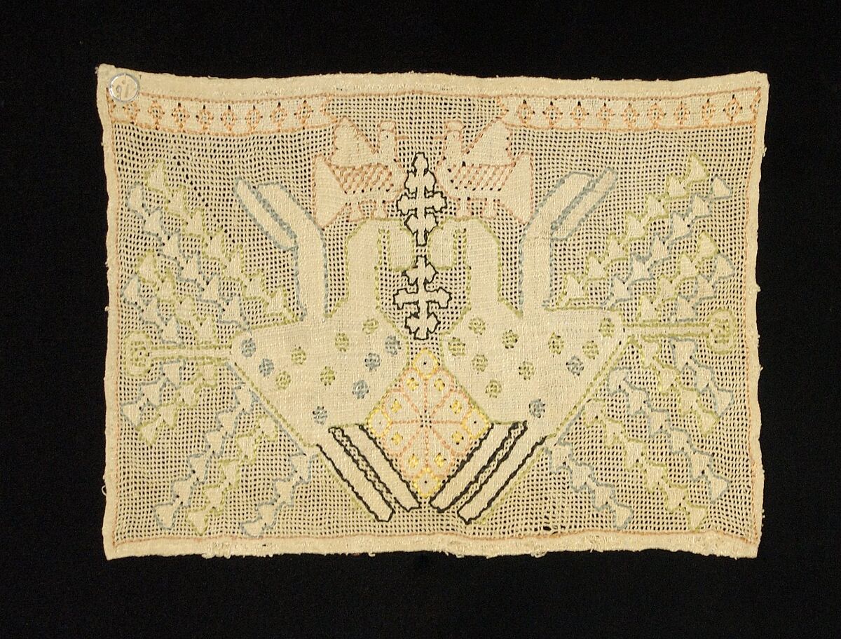 Towel border, Linen, silk, Russian 