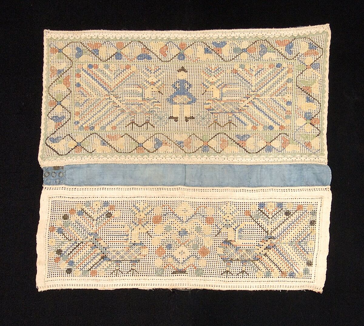 Towel border, Linen, silk, Russian 