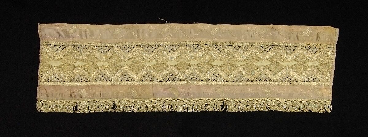 Towel border, Silk, metallic, Russian 